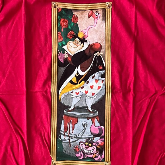 Haunted Mansions Disney Villian Stretching Portrait Queen Of Hearts Womens T-XXL - Picture 2 of 5